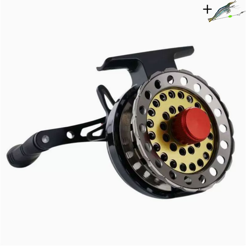 Reling Pancing Logam dengan Ra - Ice Fishing Reel ulasan dan harga