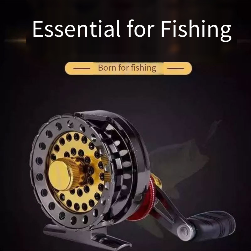 Reling Pancing Logam dengan Ra - Ice Fishing Reel ulasan dan harga